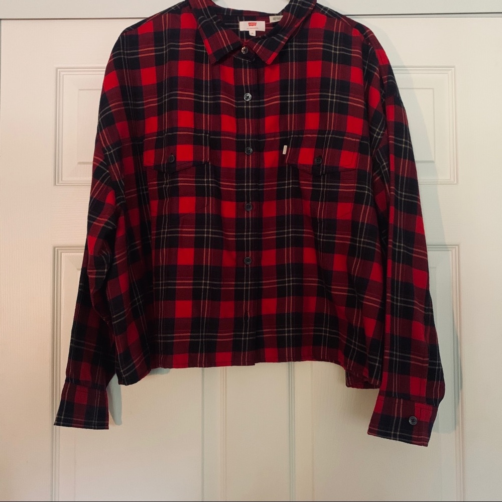 Levi red flannel